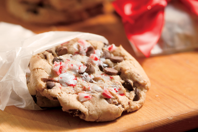 Peppermint Crush Chocolate Chip Cookies