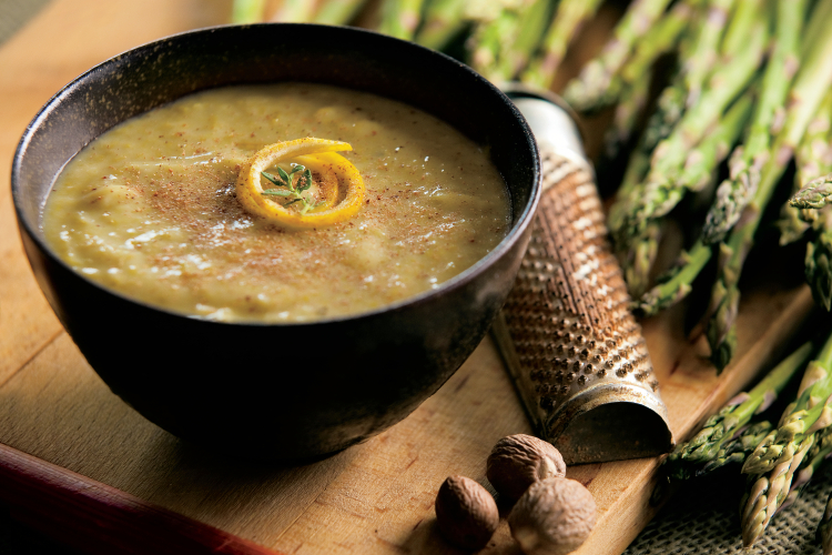 Lightened up Cream of Asparagus Soup recipe