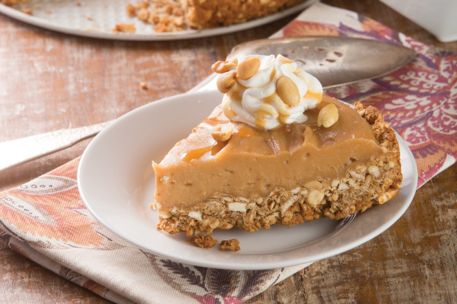 Salted Caramel and Peanut Butter Pie