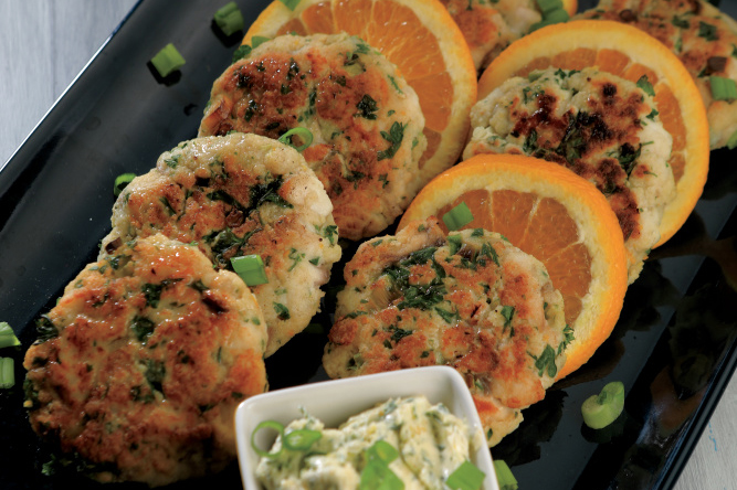 Catfish Cakes with Citrus Butter