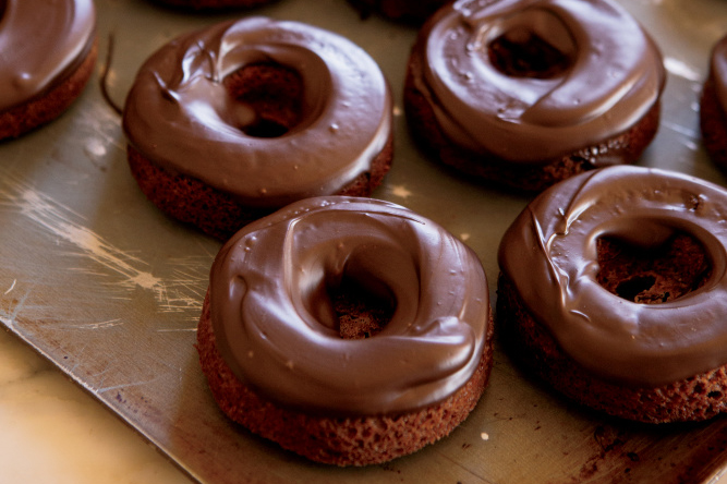 Baked Chocolate spice Donuts