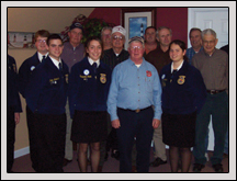 Croatan High School FFA officers and members recently updated Carteret Farm Bureau on their various activities. 