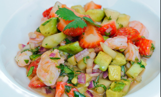 Tangy NC Shrimp and Strawberries Recipe