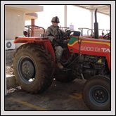 Local farmers can rent tractors and equipment from a farmers’ co-op created with micro-grant money.